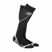 CEP - Sosete lungi compresie alergare pentru femei Women 2.0 running socks - negru gri