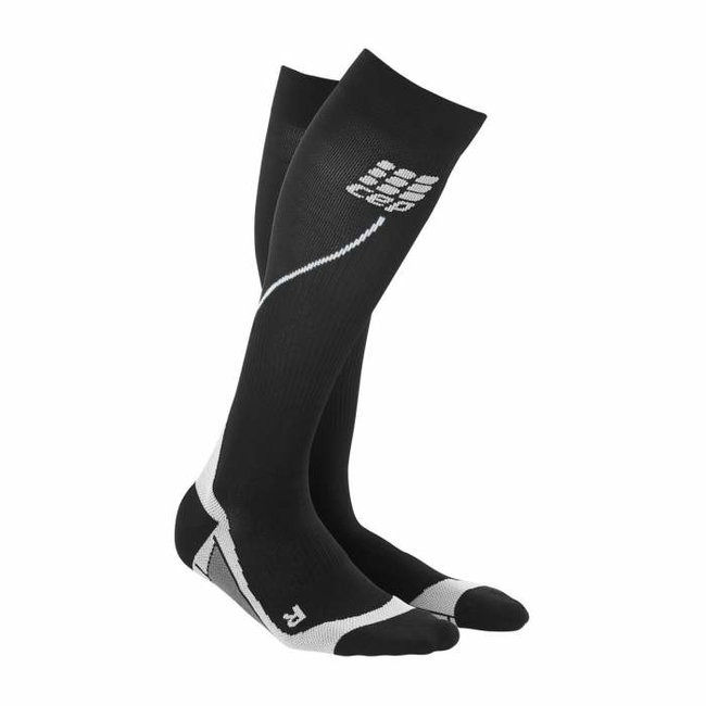 CEP - Sosete lungi compresie alergare pentru femei Women 2.0 running socks - negru gri