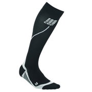 CEP - Sosete lungi compresie alergare pentru femei Women 2.0 running socks - negru gri