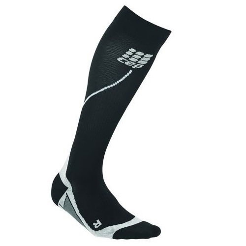 CEP - Sosete lungi compresie alergare pentru femei Women 2.0 running socks - negru gri