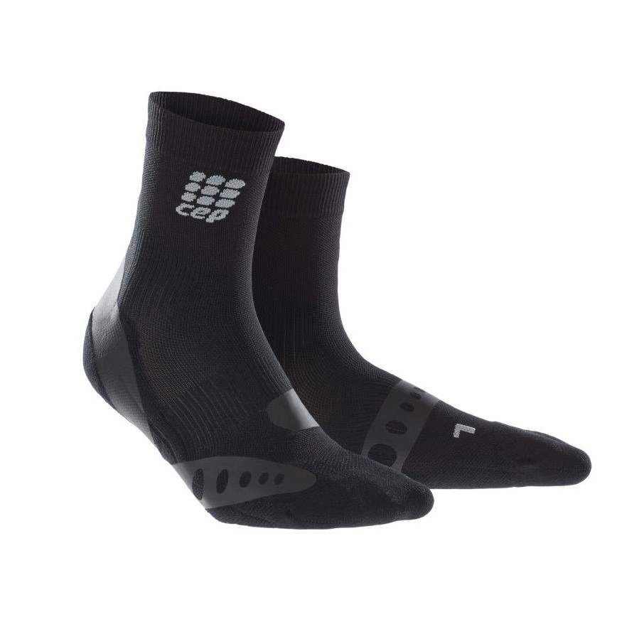 Sporting Goods CEP - Sosete scurte pentru suport pronatie, model unisex, Ortho Pronation Control Short Socks - negru