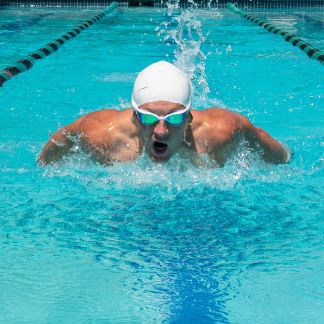 Finis - ochelari inot pentru triatlon Hayden Goggles - verzi cu lentila oglinda portocalie