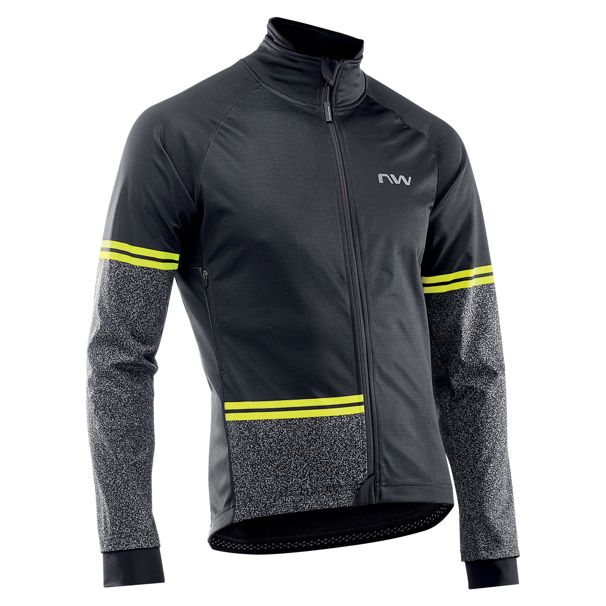 Activewear Northwave jacheta ciclism pentru iarna - Extreme - negru-galben-fluo