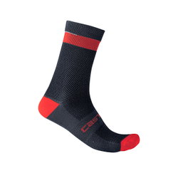 Castelli - sosete ciclism pentru iarna - Alpha 18 - bleumarin-rosu