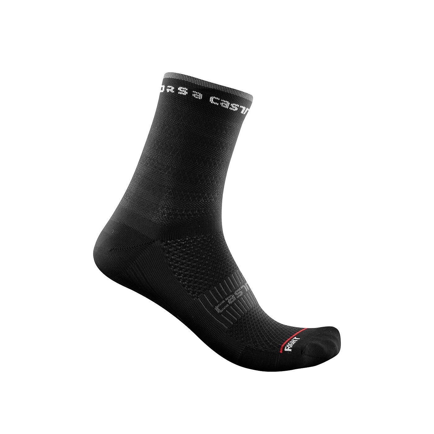 Activewear Castelli - sosete ciclism pentru iarna pentru femei - Rosso Corsa W 11 - negru