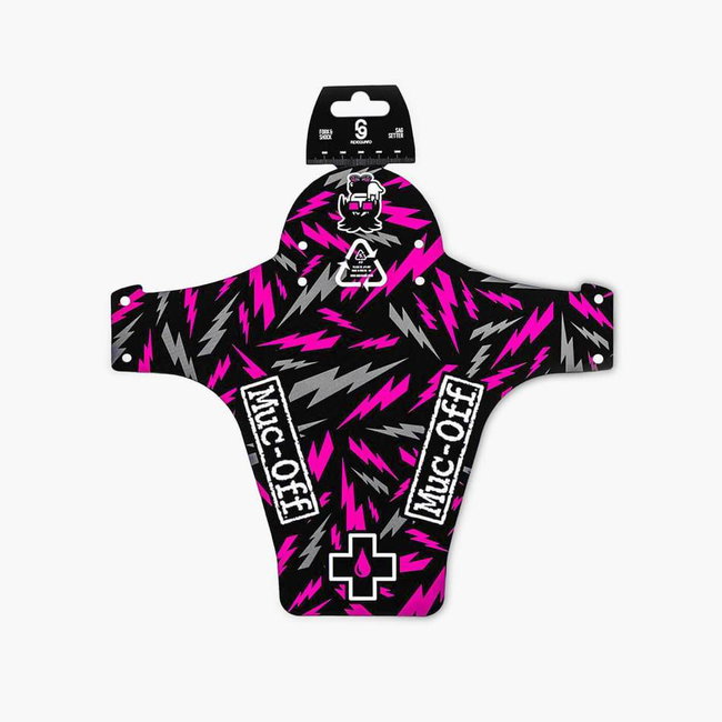Muc-Off - Aparatoare fata roata Bicicleta Front Ride Guard Bolt - negru roz alb trasnet