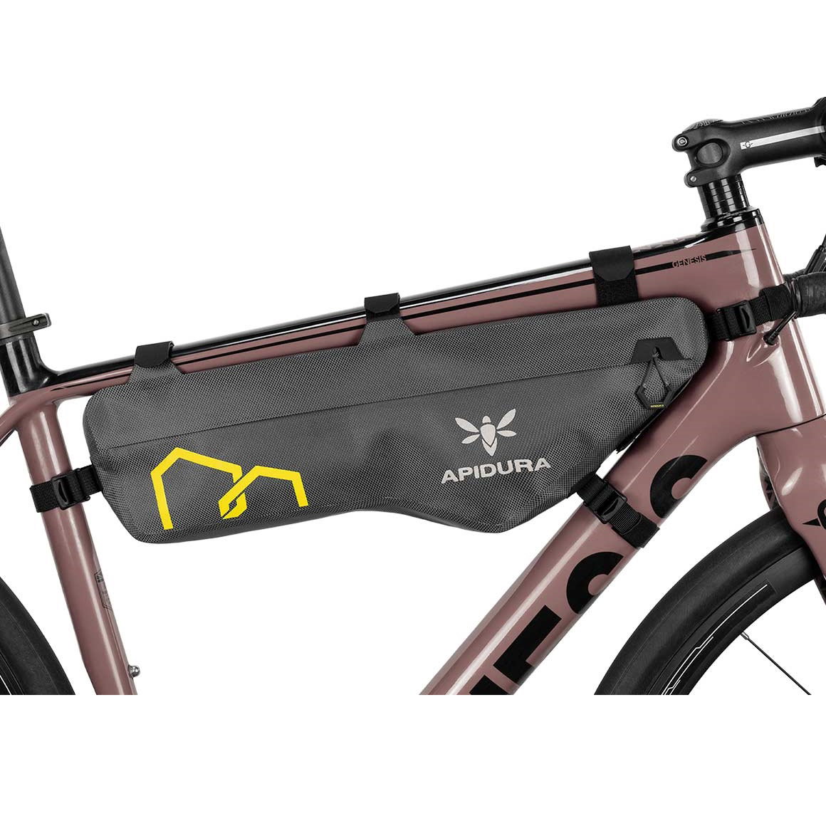 Bicycle Bags & Panniers Apidura - geanta cadru bicicleta Expedition Frame Pack 4.5 litri (pentru cadru compact) - gri negru