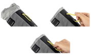 Apidura - geanta ghidon bicicleta Backcountry 2.0 Food Pouch 1.2 litri (varianta Plus) - gri negru