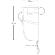 Apidura - geanta ghidon bicicleta Backcountry 2.0 Food Pouch 1.2 litri (varianta Plus) - gri negru