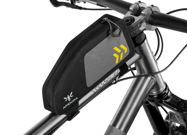 Apidura - geanta mica cadru bicicleta  Backcountry 2.0 Top Tube Pack 1 litru - negru gri