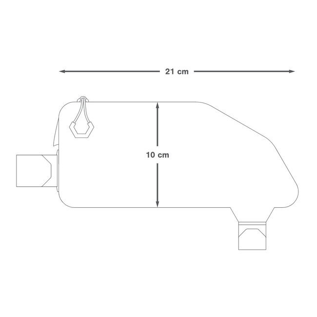 Apidura - geanta mica cadru bicicleta Expedition Top Tube Pack 1 litru - gri negru