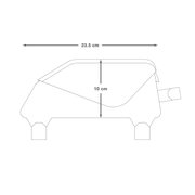 Apidura - geanta mica cadru bicicleta Racing Top Tube Pack 1 litru - negru