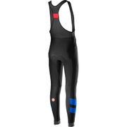 Castelli - pantaloni lungi ciclism iarna pentru barbati Velocissimo 4 Bibtights - negru albastru