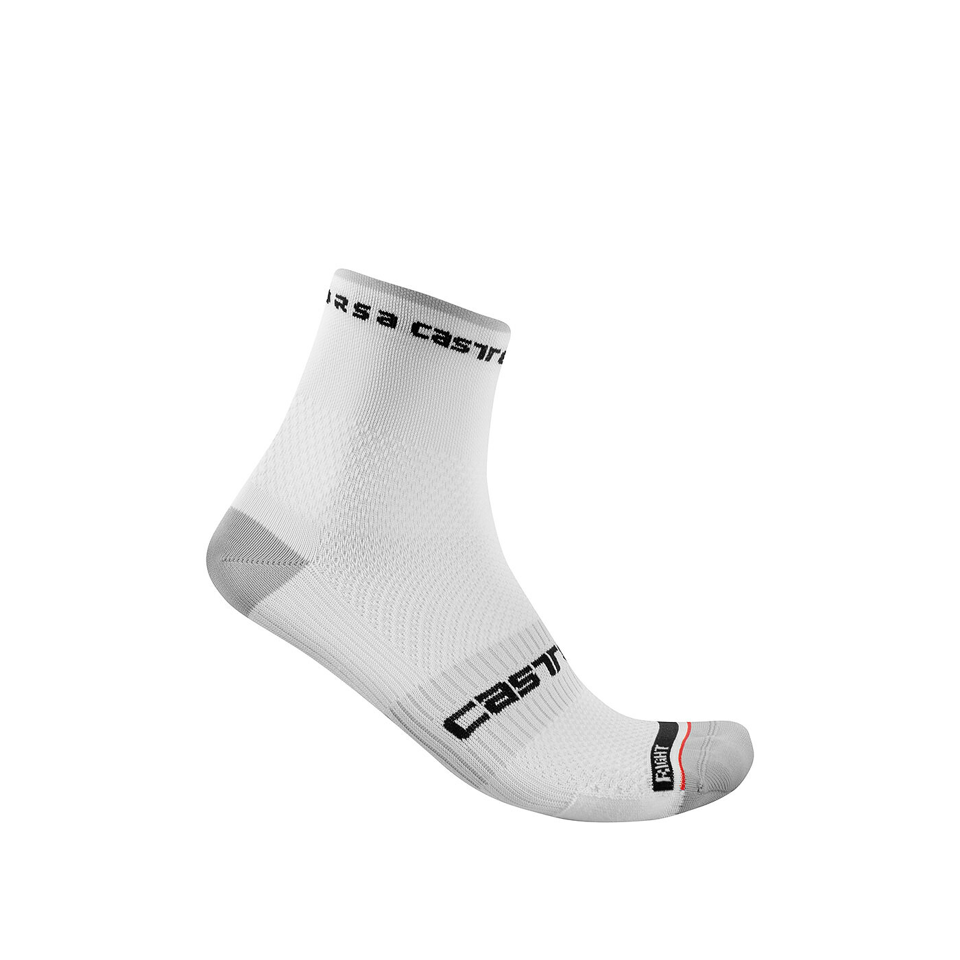 Bicycle Activewear Castelli - sosete ciclism Rosso Corsa Pro 9 - alb