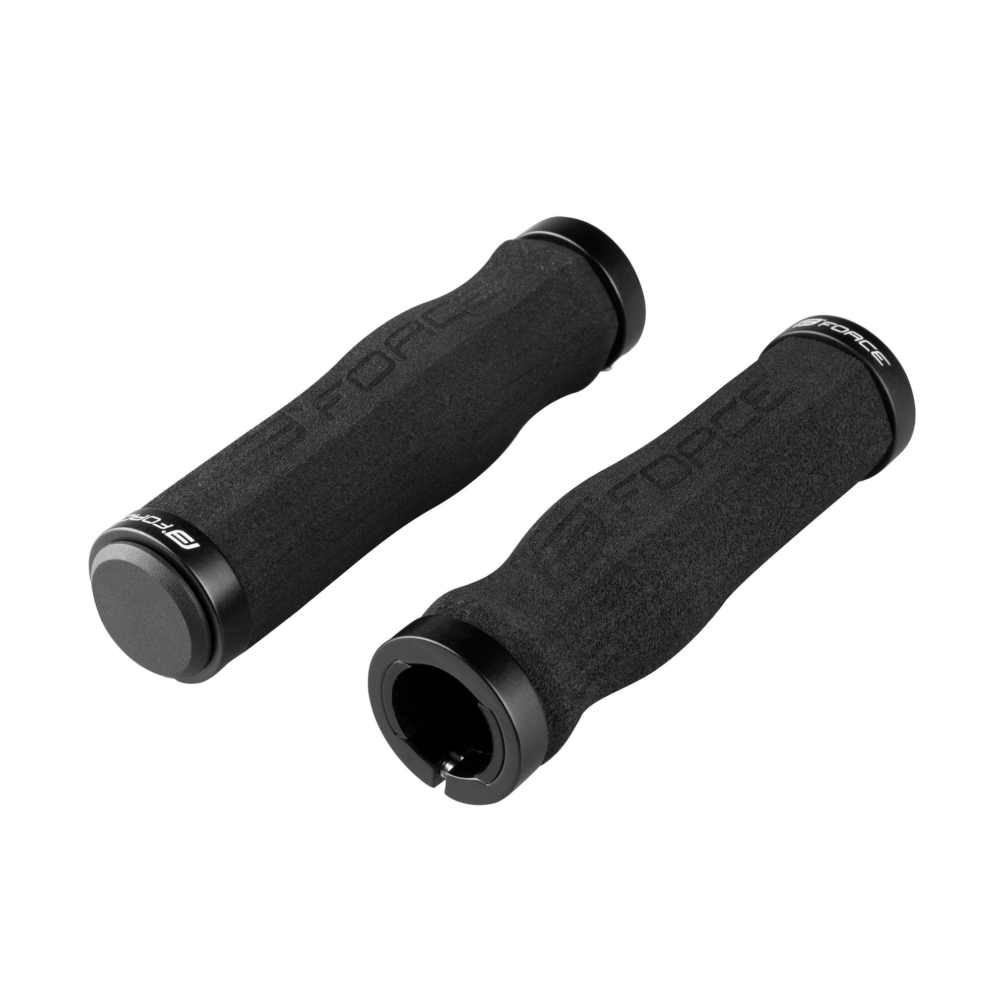 Force Force - Mansoane ghidon Bicicleta, din spuma cu colier fixare - negru