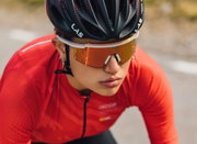 NRC - ochelari soare sport Luxe.65 Oro, lentile Allmat+ oglinda galbene aurii - rama neagra aurie