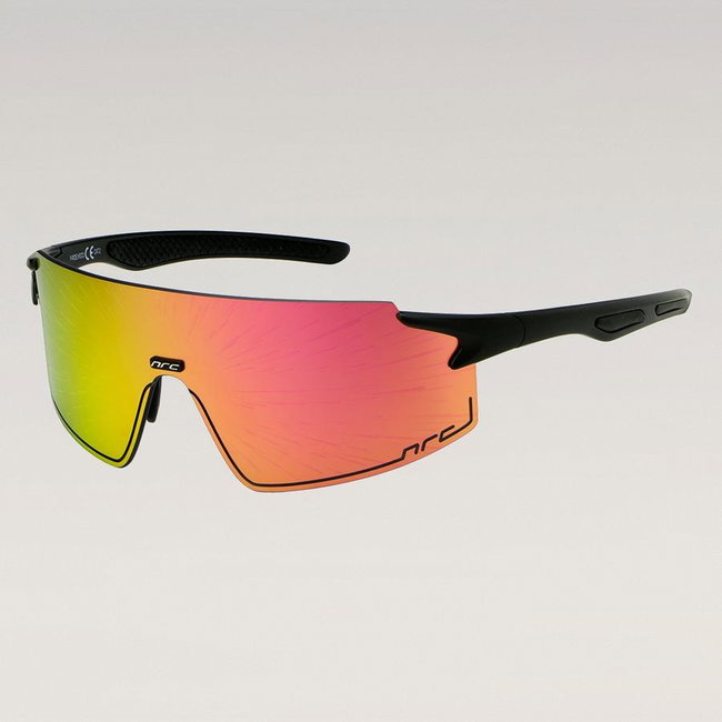 NRC - ochelari soare sport P-Ride SPP, lentile Allmat+ oglinda roz vintage multicolor - rama neagra