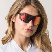 NRC - ochelari soare sport P-Ride SPP, lentile Allmat+ oglinda roz vintage multicolor - rama neagra