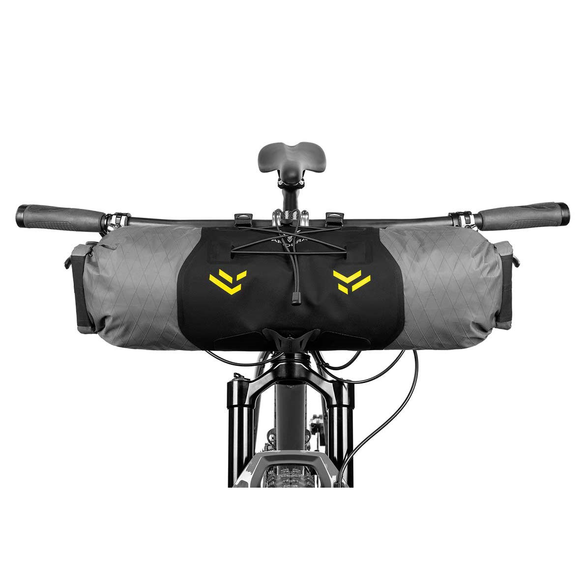 Bicycle Bags & Panniers Apidura - geanta bicicleta cu prindere pe ghidon, Backcountry 2.0 Handlebar Pack 11 litri - gri negru galben