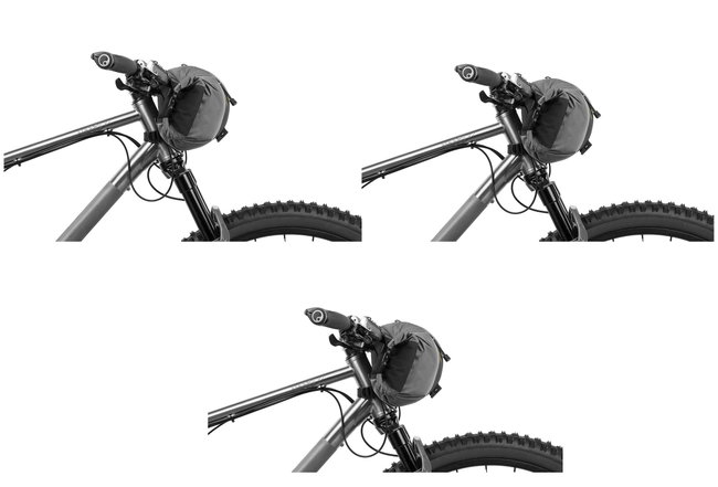 Apidura - geanta bicicleta cu prindere pe ghidon, Backcountry 2.0 Handlebar Pack 11 litri - gri negru galben