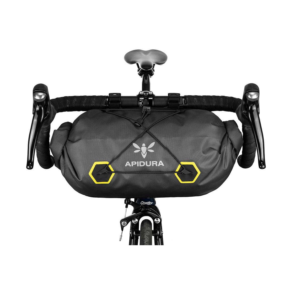 Bicycle Bags & Panniers Apidura - geanta bicicleta cu prindere pe ghidon, Expedition Handlebar Pack 14 litri - gri negru