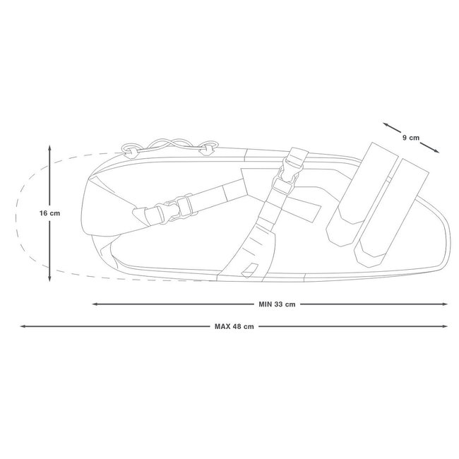 Apidura - geanta bicicleta cu prindere sub sa, Expedition Saddle Pack 14 litri - gri negru galben