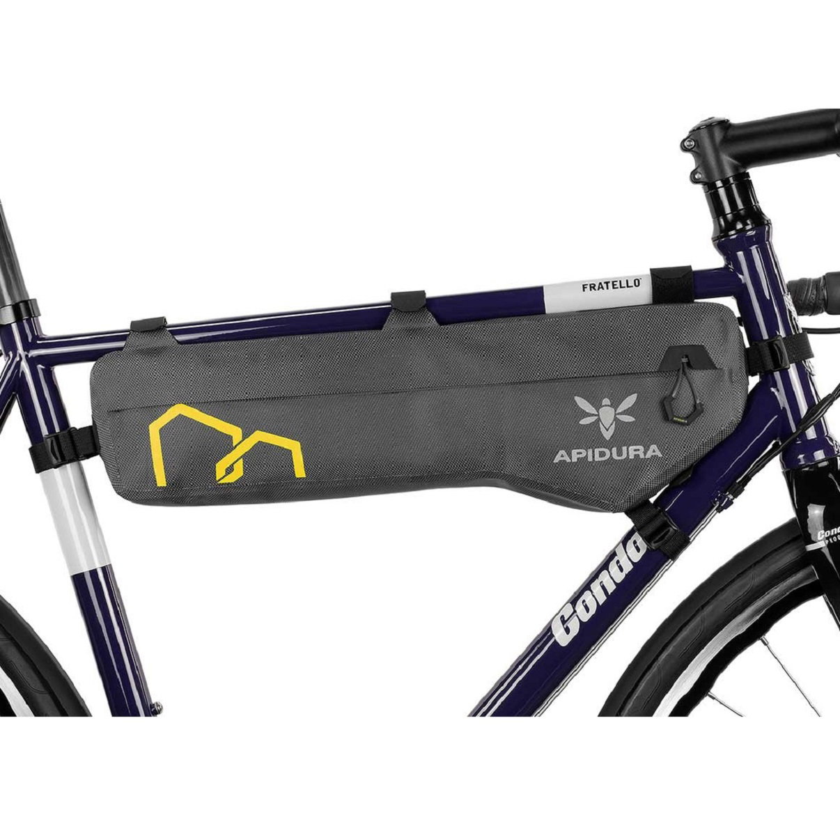 Bicycle Bags & Panniers Apidura - geanta cadru bicicleta Expedition Frame Pack 5 litri (pentru cadru inalt) - gri negru