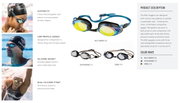 Finis - ochelari inot adulti Bolt Goggles - negru gri fumuriu