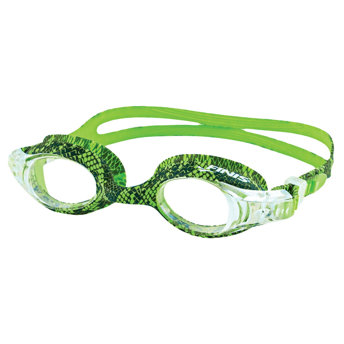 Finis Finis - ochelari inot confortabili pentru copii (4-10 ani) Adventure Goggles - verde sarpe