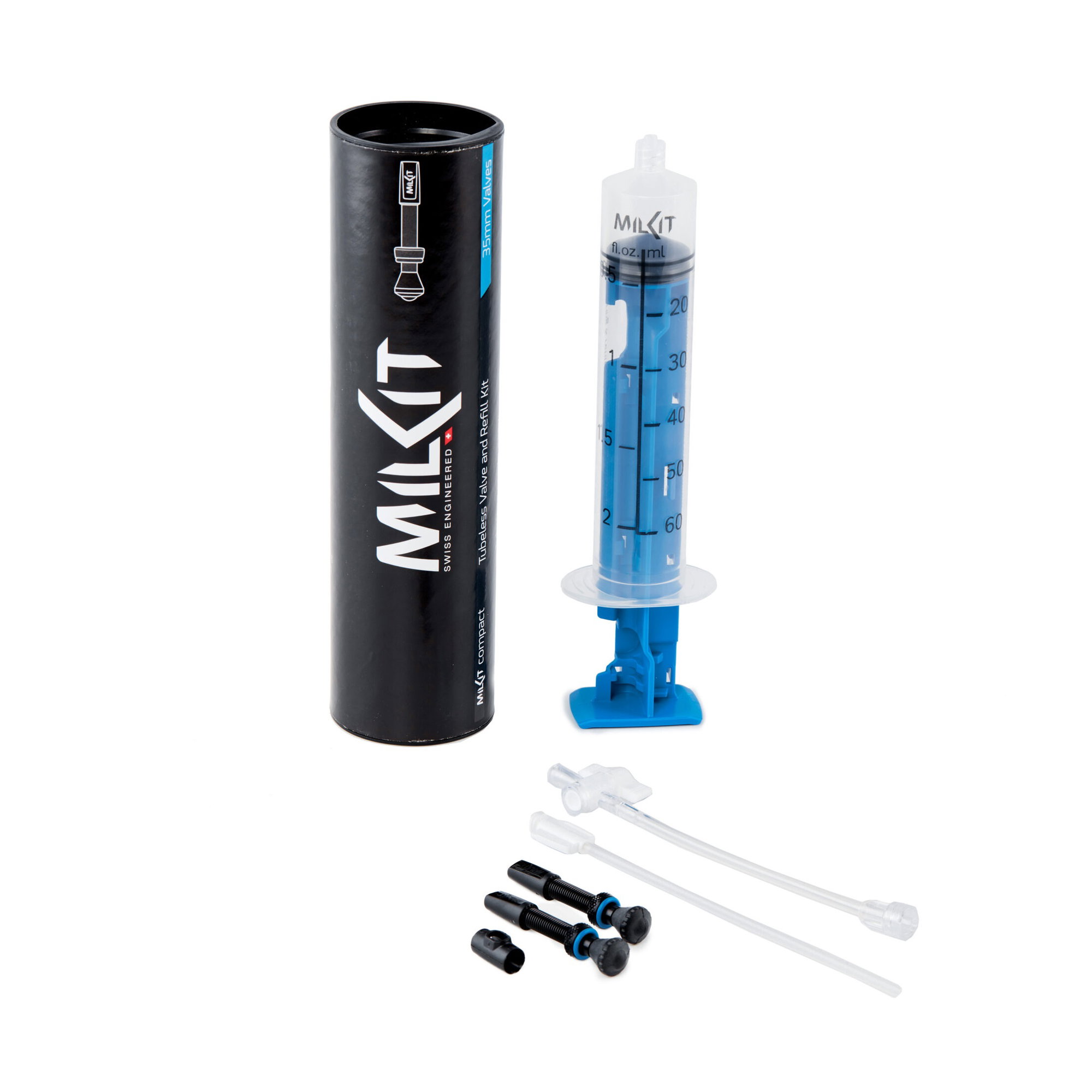 Bicycle Tools Milkit - set seringa si valve tubeless, presta 35mm