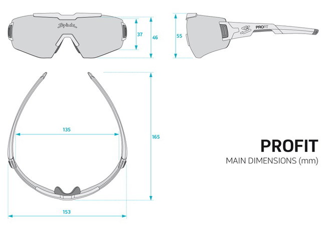 Spiuk - ochelari soare sport Profit, 2 lentile de schimb transparent si rosu oglinda - rama rosie