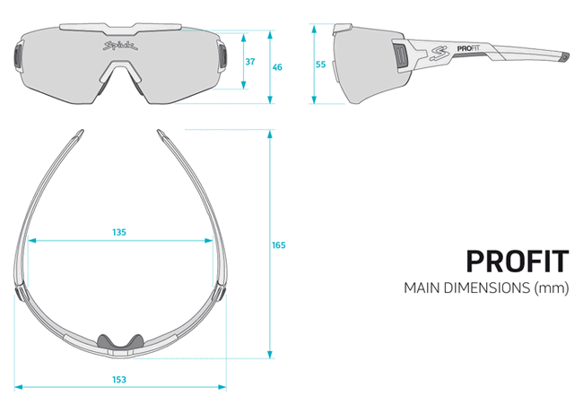 Spiuk - ochelari soare sport Profit, 2 lentile de schimb transparent si rosu oglinda - rama rosie