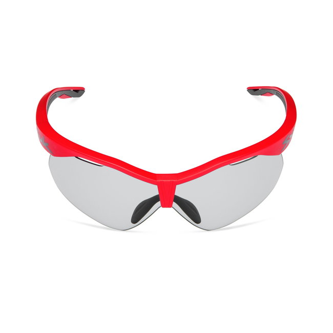 Spiuk - ochelari soare sport fotocromatici Ventix K, 2 lentile de schimb Lumiris II, transparent si negru - rama rosie neagra