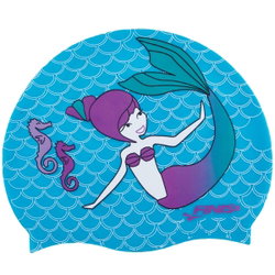 Finis - Casca inot silicon pentru copii Mermaid Silicone Cap Paradise - albastru deschis mov