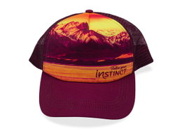 Instinct - Sapca Trucker Horizon - visiniu portocaliu
