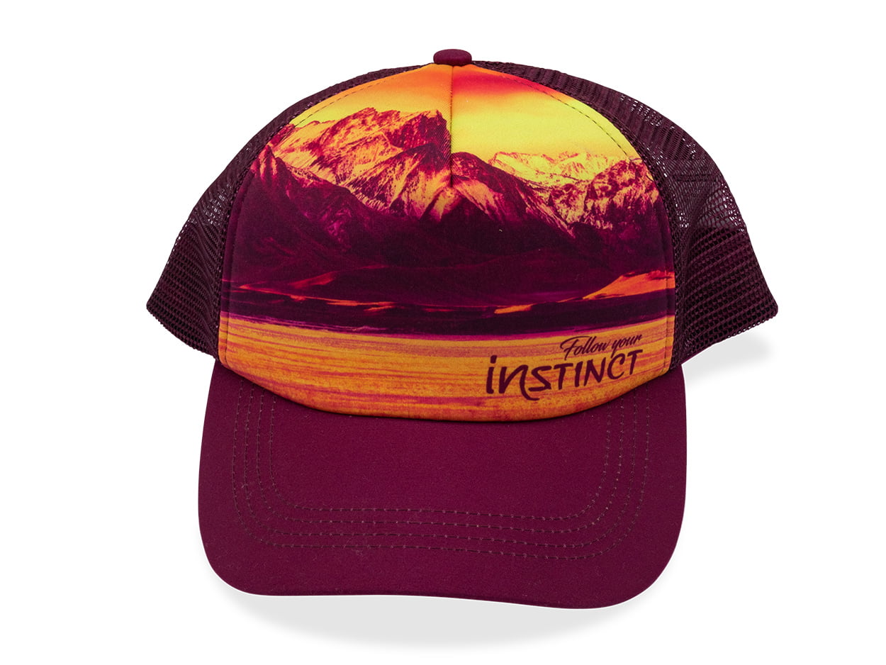 Instinct Instinct - Sapca Trucker Horizon - visiniu portocaliu
