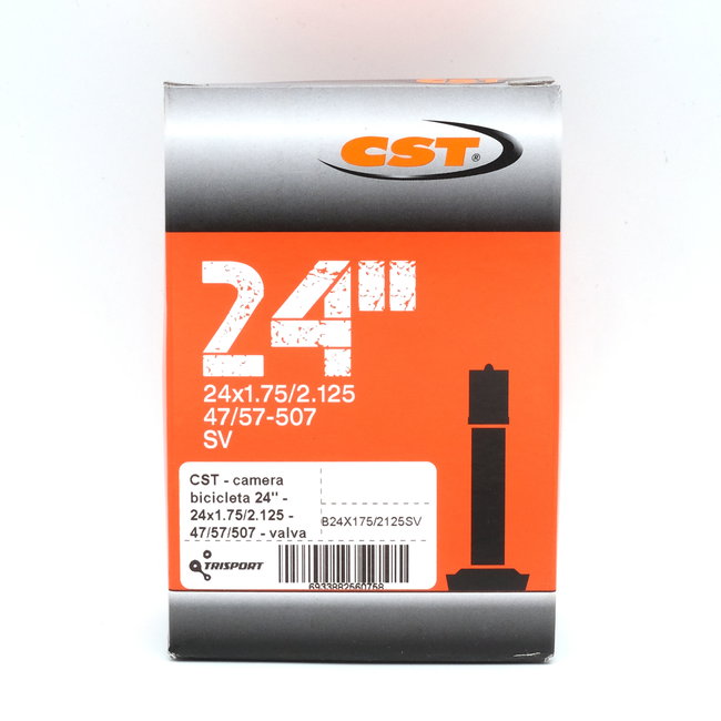 CST - camera bicicleta 24" - 24x1.75/2.125 - 47/57/507 - valva auto SV 35mm