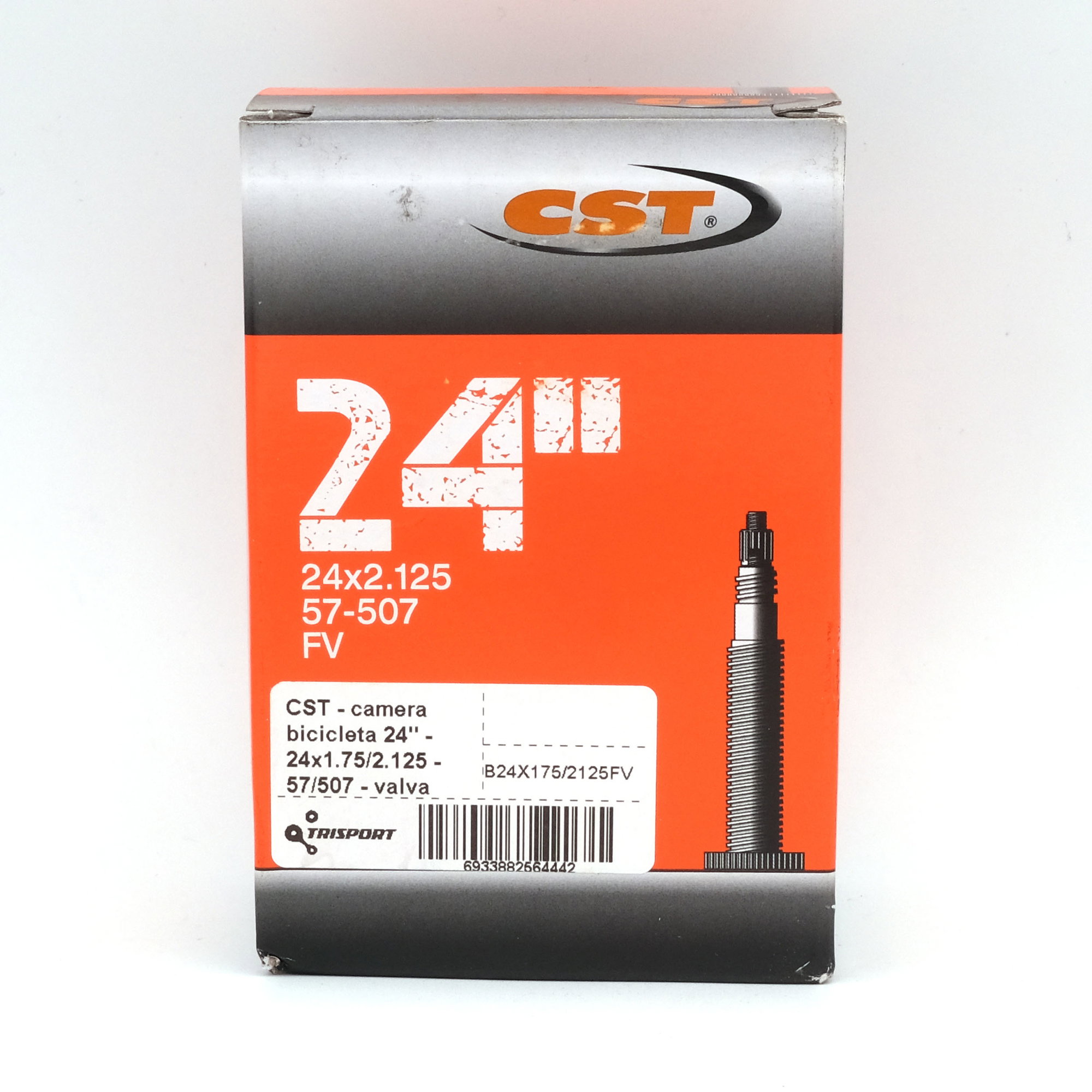 CST Tires CST - camera bicicleta 24" - 24x1.75/2.125 - 57/507 - valva presta FV 35mm