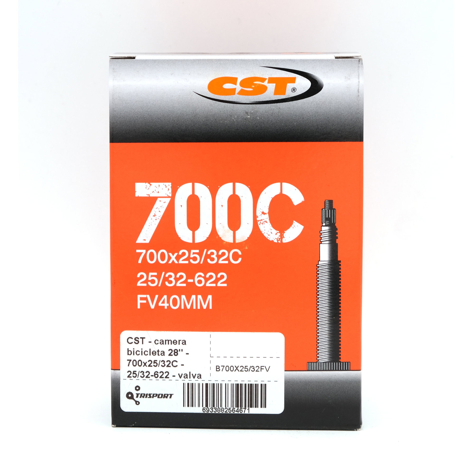 Bicycle Tubes CST - camera bicicleta 28" - 700x25/32C - 25/32-622 - valva presta FV 40mm