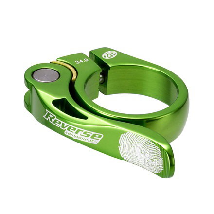 Reverse Components Reverse - Colier tija sa bicicleta Long Life 34.9mm - verde