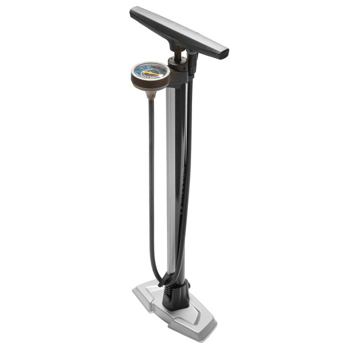 Bikefun BikeFun - pompa podea bicicleta Blizzard Steel GF-54E- argintiu