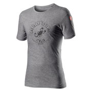 Castelli Tricou ciclism casual cu maneca scurta Armando - gri melange vortex gray