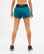 2XU - Pantaloni scurti de alergare pentru femei XVENT 3" Layer Short - verde teal negru
