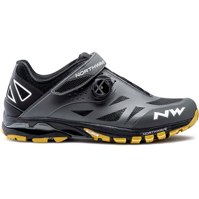 Northwave Spider Plus 2 - pantofi pentru ciclism MTB All Mountain - gri portocaliu