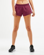 2XU - Pantaloni scurti de alergare pentru femei XVENT 3" Free Short - visiniu Boysenberry