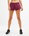 2XU - Pantaloni scurti de alergare pentru femei XVENT 3" Free Short - visiniu Boysenberry