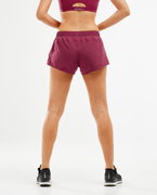 2XU - Pantaloni scurti de alergare pentru femei XVENT 3" Free Short - visiniu Boysenberry