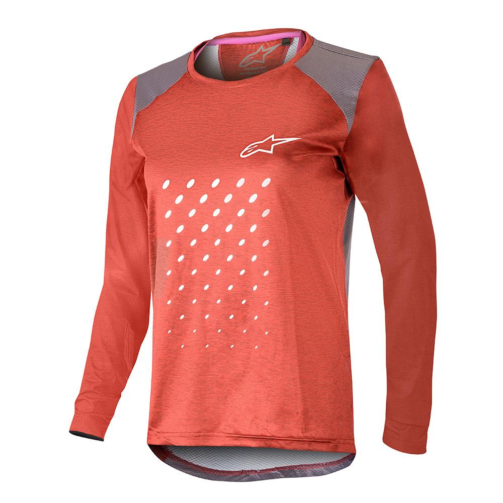 Bicycle Jerseys Alpinestars - Bluza cu maneca lunga Stella Alps 6.0 LS  - rosu