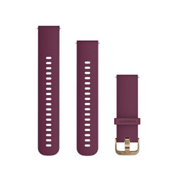 Garmin Quick Release 20 - Brăţară mov din silicon cu componente din oţel inoxidabil aurii