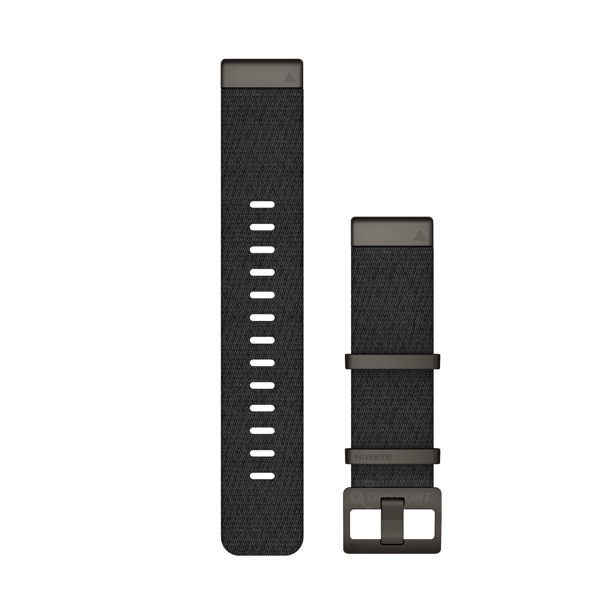 Watch Bands Garmin curea nailon QuickFit 22 cu model jacquard - negru-gri